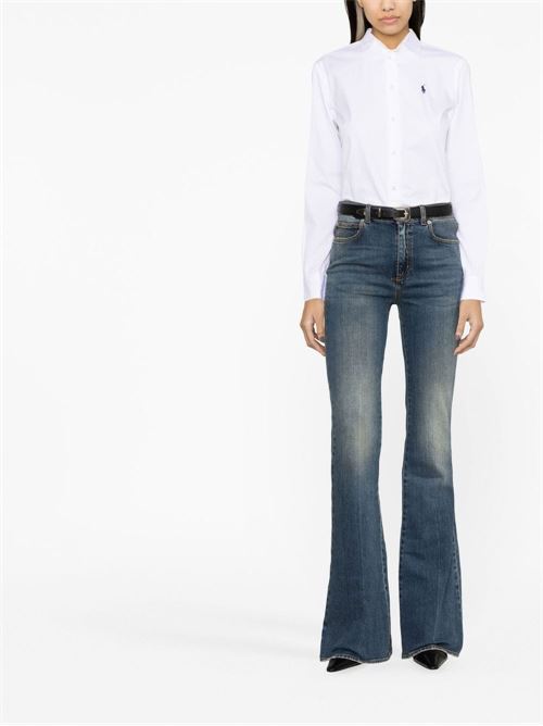 Camicia donna slim bianca POLO RALPH LAUREN | 211891376001